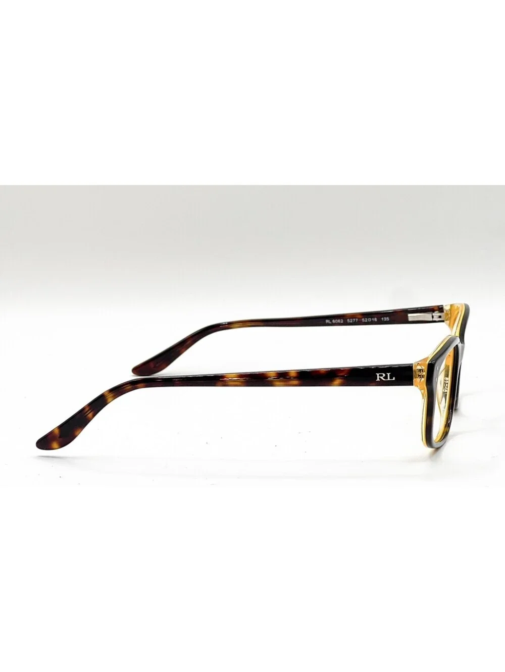 Ralph Lauren RL 6062 5277 Shiny Dark Havana Yellow Eyeglass Frames 52-16